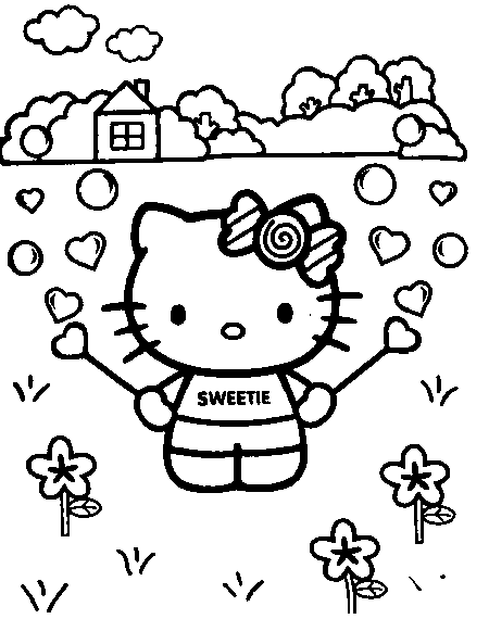 Hello Kitty kolorowanki